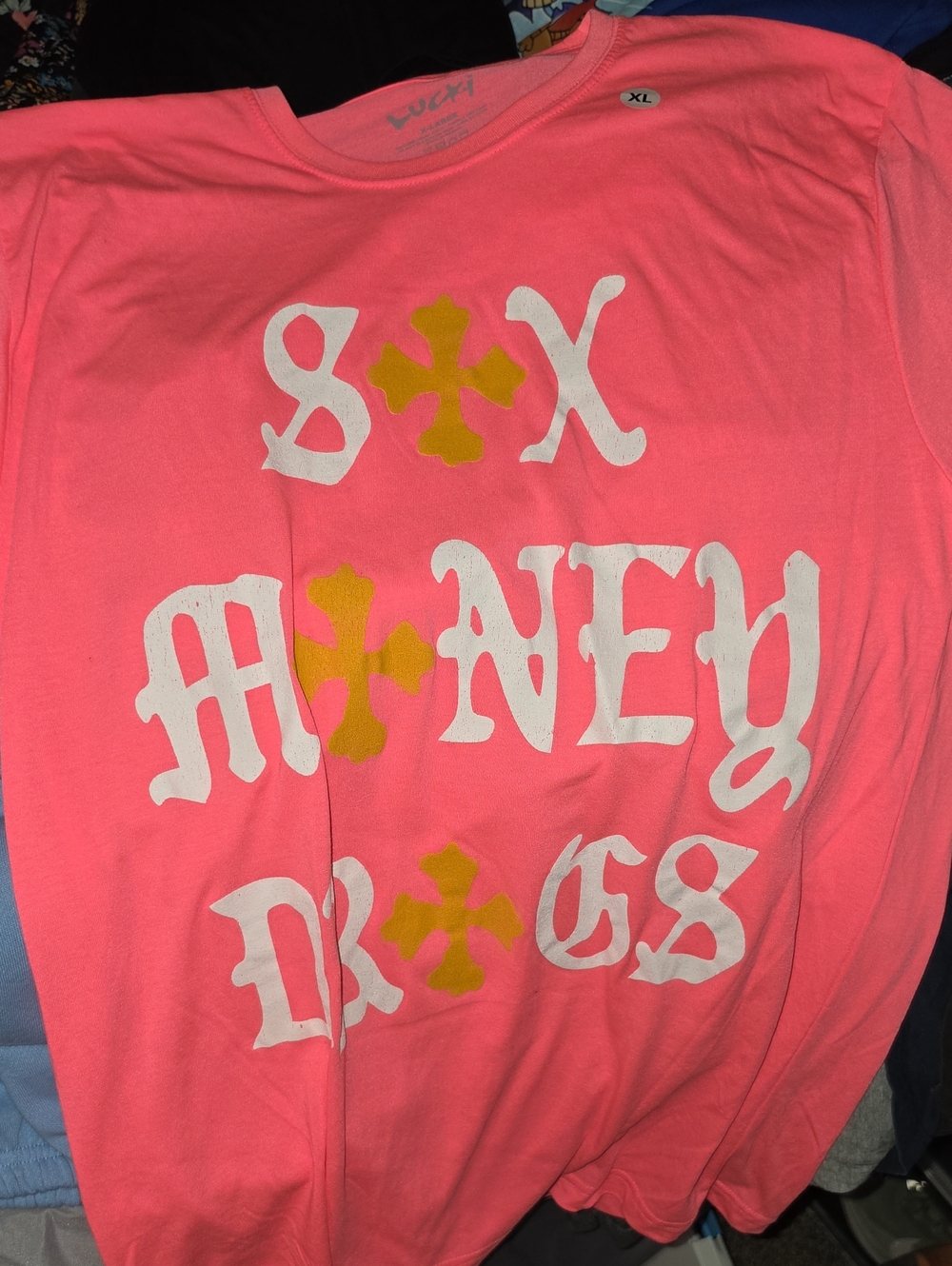 Sex money drugs size xl unisex brand lucki